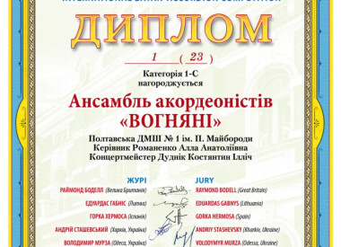 Вітаємо переможців конкурсу учнів народного відділу!!!