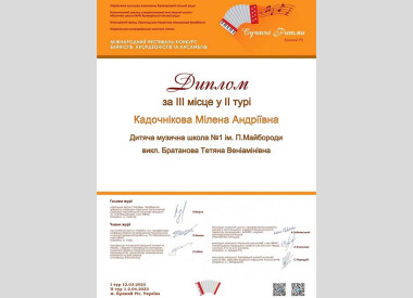 Перпможці конкурсів учні народного відділу (баян, акордеон)