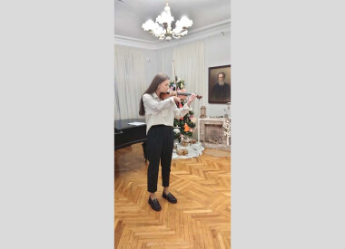 Виступ учнів в музеї В.Г.Короленка до Дня Збройних сил України і Дня Святого Миколая
