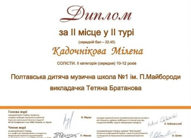 Народний відділ. Конкурси