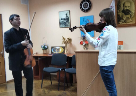 Майстер клас в Полтавському музичному коледжі ім.М.В.Лисенка