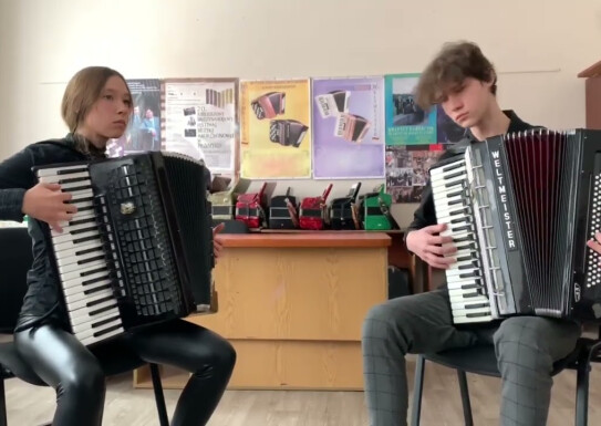 «Самба» - дует акордеоністів «Експресія». Народний відділ (баян, акордеон)