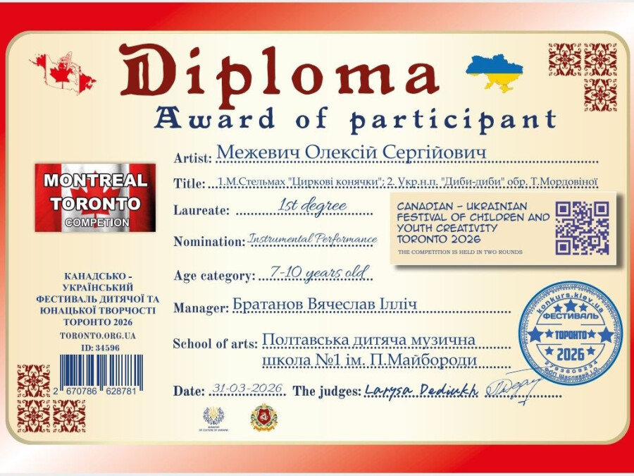 Народний відділ. Конкурси
